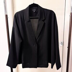 COS Black Wide Relaxed Oversized Blazer Jacket - size 12